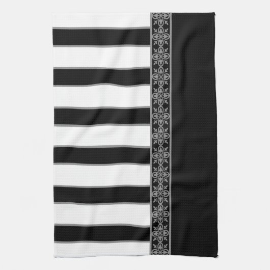 Schwarzweiß Geschirrtuch (Vertikal)