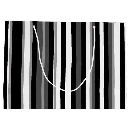 Schwarzweiß gestreift große geschenktüte (Rückseite)
