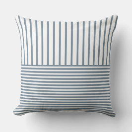Schwarzweiß gestreift kissen