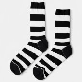 Schwarzweiß gestreift socken (Linkes Detail)