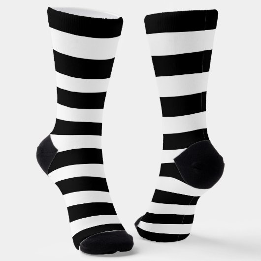 Schwarzweiß gestreift socken (Gewinkelt)