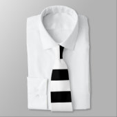 Schwarzweiss-gestreiftes Krawatte (Gebunden)