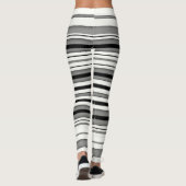 Schwarzweiss-gestreiftes Leggings (Rückseite)