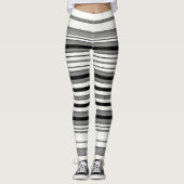 Schwarzweiss-gestreiftes Leggings (Vorderseite)