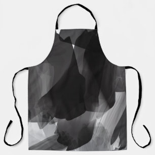 Schwarzweiß gestrichene Abstrakte Hintergrundfarbe Schürze