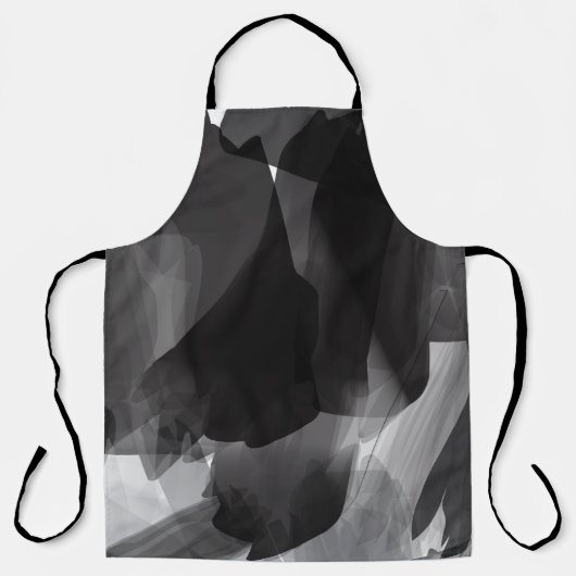 Schwarzweiß gestrichene Abstrakte Hintergrundfarbe Schürze (Vorderseite)