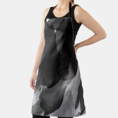 Schwarzweiß gestrichene Abstrakte Hintergrundfarbe Schürze (InSitu)