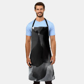 Schwarzweiß gestrichene Abstrakte Hintergrundfarbe Schürze (Getragen)