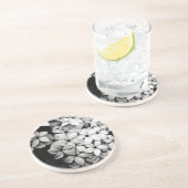 Schwarzweiß Getränkeuntersetzer (Seite)