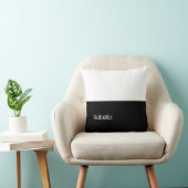 Schwarzweiss-Gewohnheit, die Ihr Name hier Pillow Kissen (Stuhl )