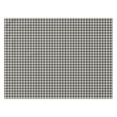 Schwarzweiss-Gingham-Baumwolltischdecke Tischdecke (Vorderseite (Horizontal))