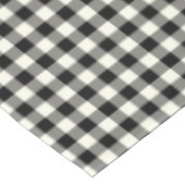 Schwarzweiss-Gingham-Baumwolltischdecke Tischdecke (Schrägansicht)
