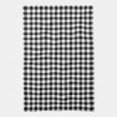 Schwarzweiss-Gingham-Muster-Geschirrtücher Geschirrtuch (Vertikal)