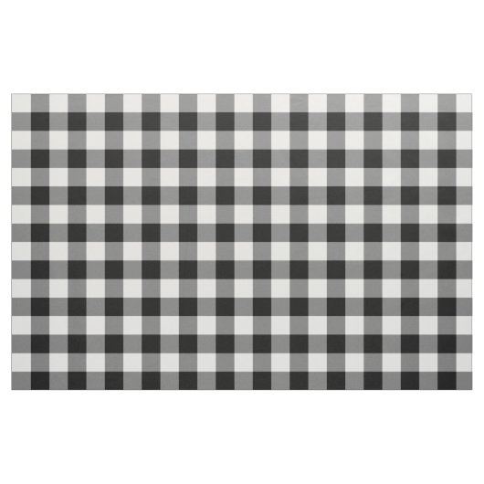 Schwarzweiss-Gingham-Muster-Gewebe Stoff (Yard (91,4 cm))