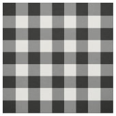 Schwarzweiss-Gingham-Muster-Gewebe Stoff (Muster)