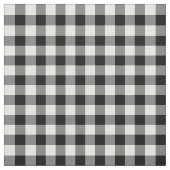 Schwarzweiss-Gingham-Muster-Gewebe Stoff (Muster)