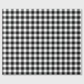 Schwarzweiss-Gingham-Packpapier Geschenkpapier (Flach)
