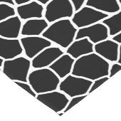 Schwarzweiss-Giraffen-Druck-Tier-Muster Kurzer Tischläufer (Ecke)