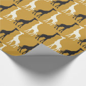 Schwarzweiss-Giraffen Geschenkpapier (Ecke)
