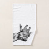 Schwarzweiss-Giraffen-Tier Badhandtuch Set (Handtuch)