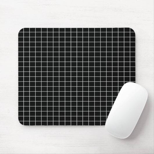 Schwarzweiss-Gitterfeld Mousepad (Mit Mouse)