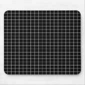 Schwarzweiss-Gitterfeld Mousepad (Vorne)