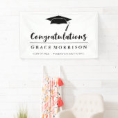 Schwarzweiss-Glückwunsch-Abschluss Banner (Insitu)