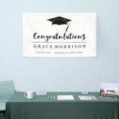 Schwarzweiss-Glückwunsch-Abschluss Banner (Messeveranstaltung)