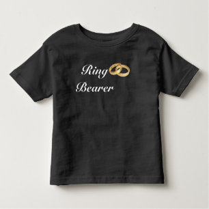 Schwarzweiss- GoldEhering-Ring-Träger Kleinkind T-shirt