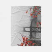 Schwarzweiss-Golden gate bridge Fleecedecke (Vorderseite)