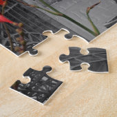 Schwarzweiss-Golden gate bridge Puzzle (Seite)