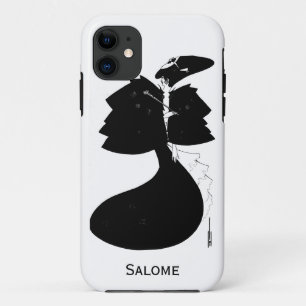 Schwarzweiss-goth gotisches Kunst nouveau Salome iPhone 11 Hülle