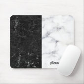 Schwarzweiß-Graue Imitate mit geteilter Bildschirm Mousepad (Mit Mouse)