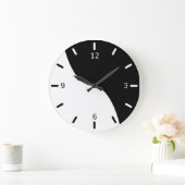 Schwarzweiß Große Wanduhr (Zuhause)