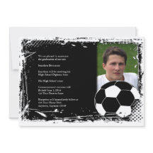 Schwarzweiss-Grunge-Fußball-Abschluss