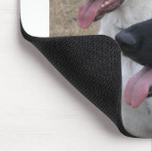 Schwarzweiss-GSD Mousepad (Ecke)