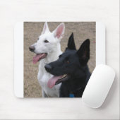 Schwarzweiss-GSD Mousepad (Mit Mouse)
