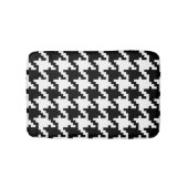 Schwarzweiss-Hahnentrittmuster Badematte (Vorderseite)