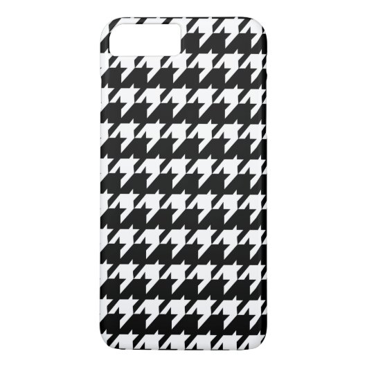 Schwarzweiss-Hahnentrittmuster Case-Mate iPhone Hülle (Rückseite)