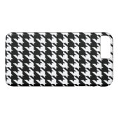 Schwarzweiss-Hahnentrittmuster Case-Mate iPhone Hülle (Rückseite (Horizontal))