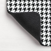 Schwarzweiss-Hahnentrittmuster Mousepad (Ecke)