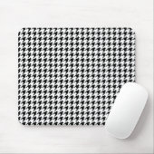 Schwarzweiss-Hahnentrittmuster Mousepad (Mit Mouse)