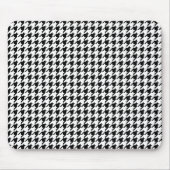 Schwarzweiss-Hahnentrittmuster Mousepad (Vorne)