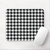 Schwarzweiss-Hahnentrittmuster Mousepad (Mit Mouse)