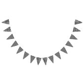 Schwarzweiss-Hahnentrittmuster-Muster Wimpelkette (Alle)