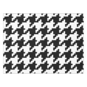 Schwarzweiss-Hahnentrittmuster Tischdecke (Vorderseite (Horizontal))