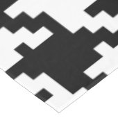 Schwarzweiss-Hahnentrittmuster Tischdecke (Schrägansicht)