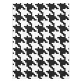 Schwarzweiss-Hahnentrittmuster Tischdecke (Vorderseite)