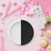 Schwarzweiß-Halloween-Party Pappteller (Party)