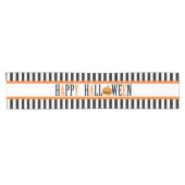 Schwarzweiss-Halloween-Tabellen-Läufer Kurzer Tischläufer (Horizontal)
